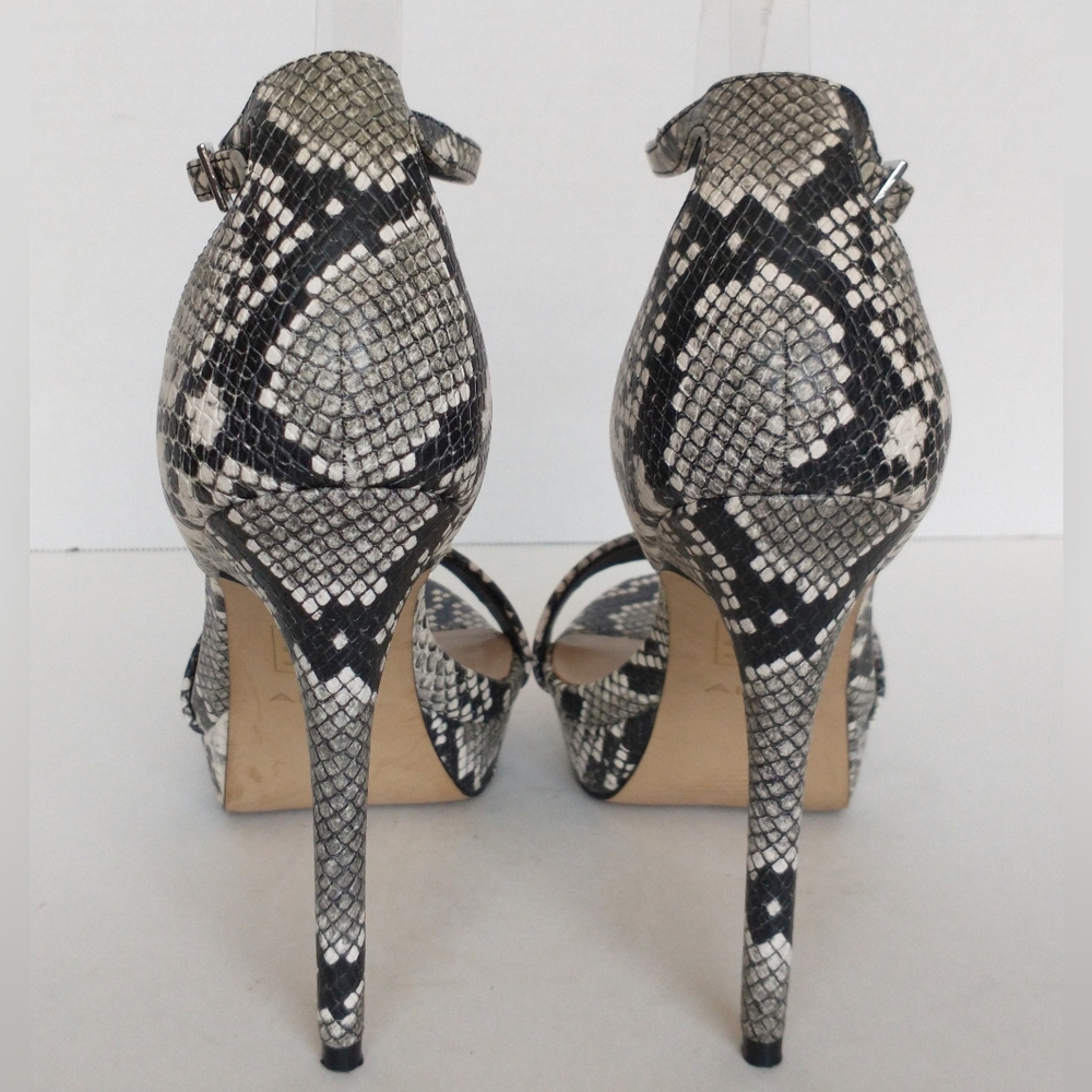 Excellent Condition Pair Of Aldo Veralith Leather Ankle Strap Platform Sandals - Picture 6 of 11